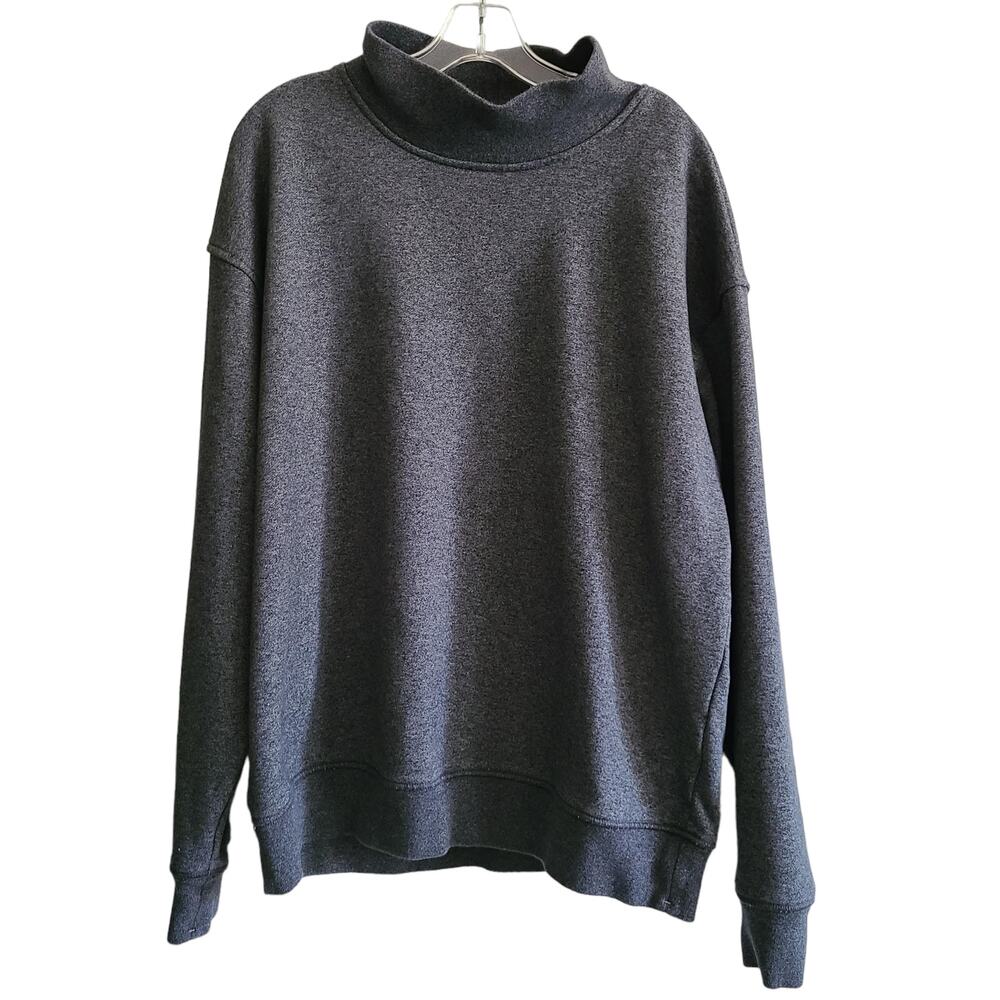 BANANA REPUBLIC Terry Mock Neck Long Sleeve Heavyweight‎ Sweatshirt Men's Large